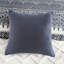 Housse de couette très grand / très grand - coton avec capitonnage en chenille, bleu marine, envers uni, housse de couette lavable à la machine, imprimé multicolore,-121234573-121234574