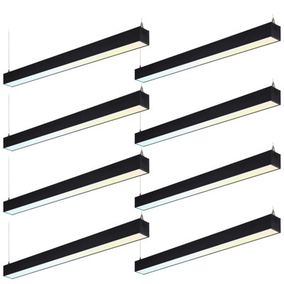 Acies 4FT Dimmable LED Shop Light Color Tempreture Selectable Suspended Lighting for Office