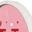 «Valentine Things Monogram - Y Round White», reproduction encadrée