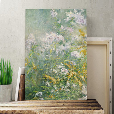'Meadow Flowers' by John Henry Twachtman Painting Print on Canvas