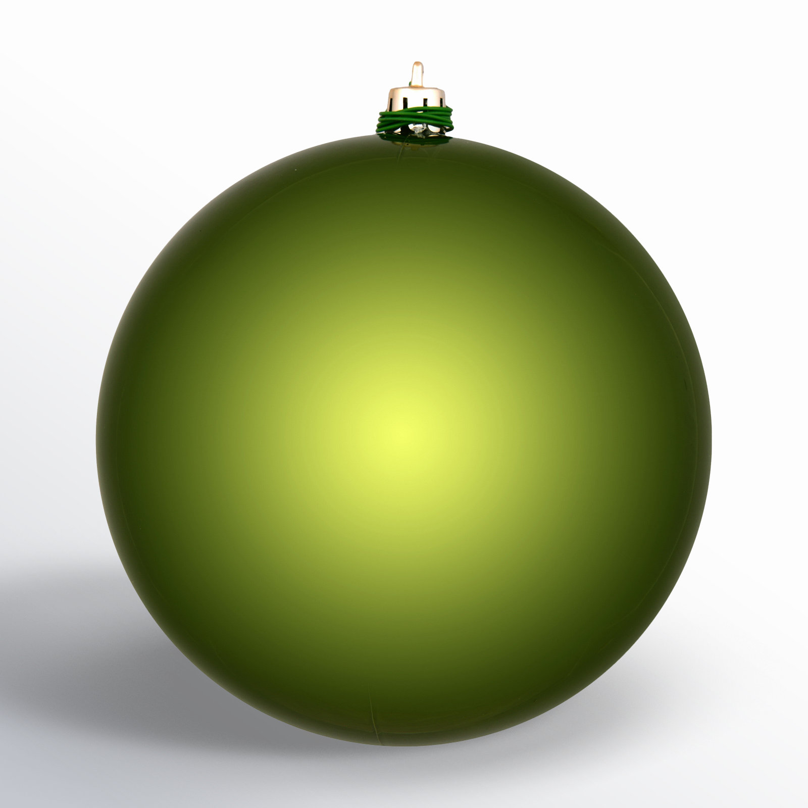 Holiday Décor Ball Ornament, Juniper Green Shiny, 3" H x 3" W x 3" D
