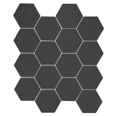 Sage 3" x 3" Hexagon Porcelain Matte Mosaic Tile