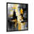 Impression noire sur toile encadrée