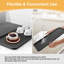 Tapis de café en silicone, tapis de bar avec passe-plat détachable - se range sous la cafetière et le support à vaisselle