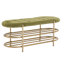 Banc de rangement en velours Rosheda-983446028