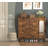 Narrow Shoe Storage Cabinet With 2 Flip Drawers, Freestanding Entryway Organizer, Rustic Brown Finish | Gift Idea