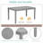 Wooden Dining Rectangular Table, Kitchen Table, Dining Table. ONLY THE TABLE!!!!!!