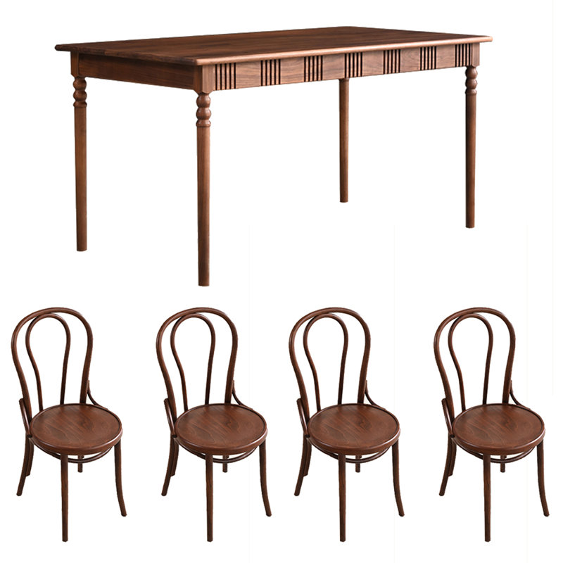 Ensemble de table de salle à manger Vintage, H 29,53 po x L 55,12 po x l 31,5 po