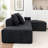 Boneless 108"Cloud Boneless Couch,Modular Sectional Sofa With Deep Seat L-Shape,Couches For Living Room Bedroom No Assembly Required (Reft Facing Chaise)-1234918138