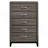 Gregory Grey Oak 5-Drawer Chest