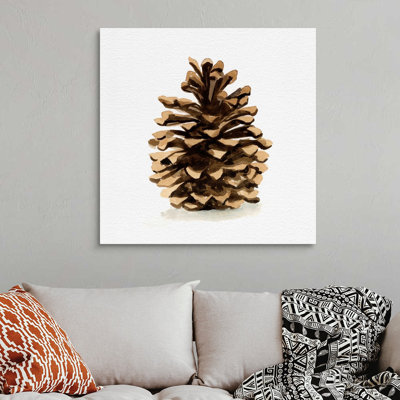 " Conifer Cone I " by Emma Caroline Painting Print