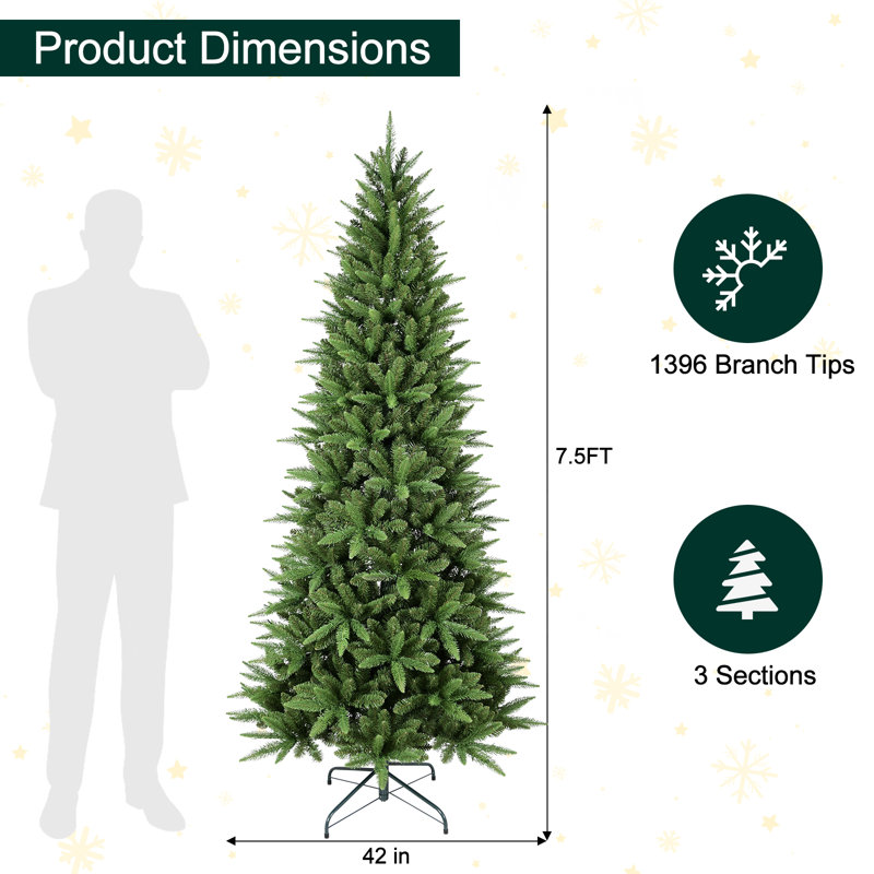 Sapin de Noël artificiel Fraser, 7.5'