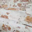 Rouleaux de papier peint moderne, moderne, rouge, blanc, faux brique rustique