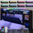 Upholstered Platform Bed, LED Bed Frame with Charging, Storage Headboard-2083645325-2083813086
