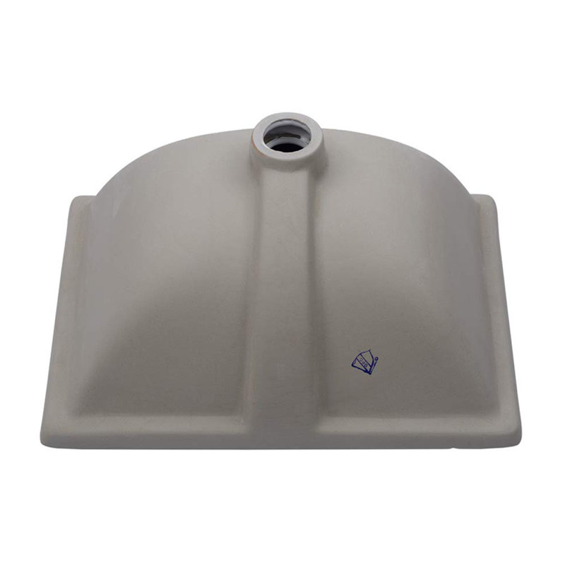 Lavabo de salle de bain rectangulaire en céramique avec trop-plein 20,25 "X 15"
