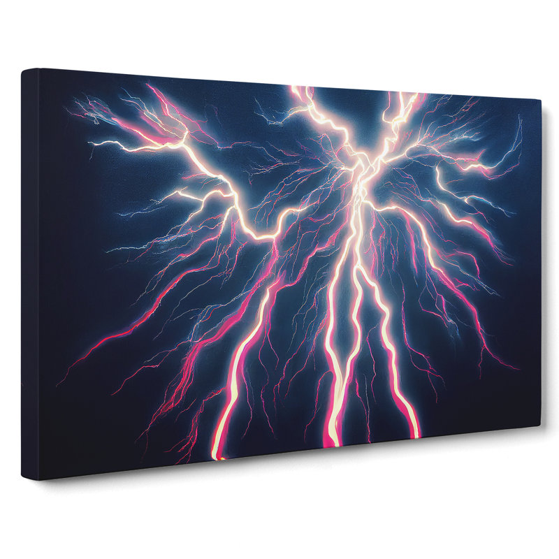 Righteous Lightning Bolt - Wrapped Canvas, 35cm H x 50cm W x 3cm D