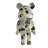 Maghull Medium Bearbrick Black and White Unique Patterned Resin Statue 9" x 8" x 17"H