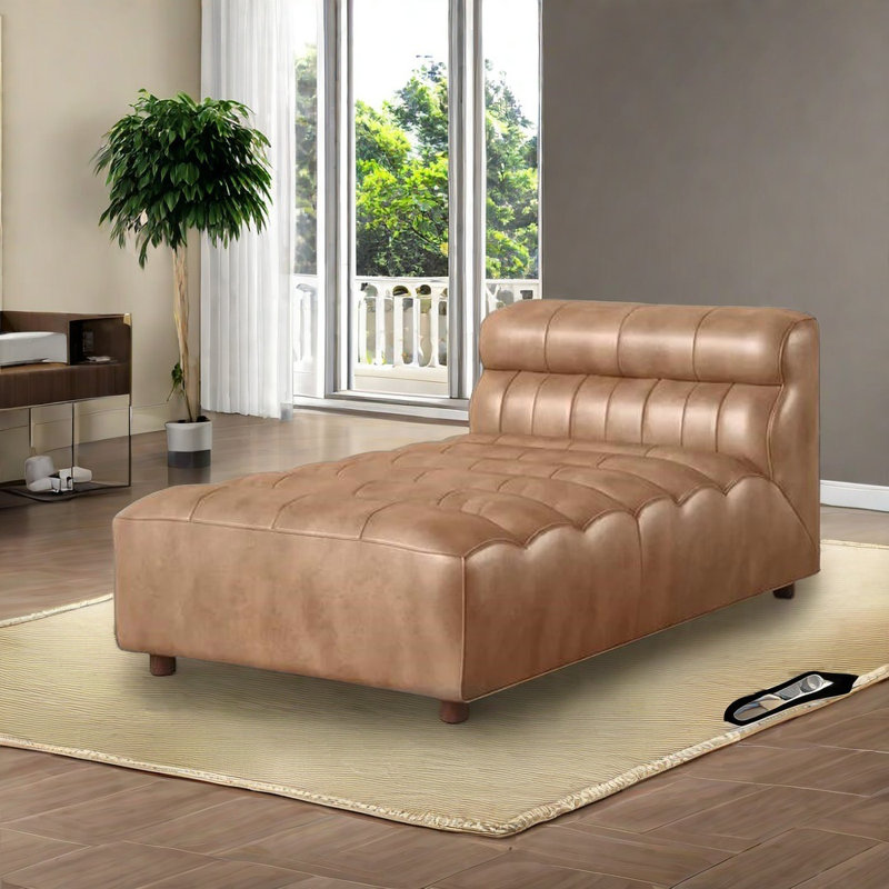 Élégante chaise tendance en pin, Brun jaunâtre
