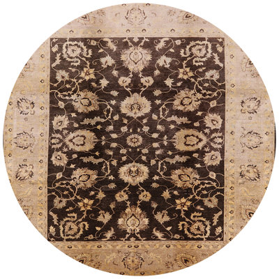 Tapis oriental brun clair / noir Poul