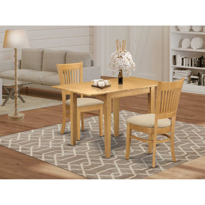 Catha Drop Leaf Rubberwood Solid Wood Dining Set by Winston Porter