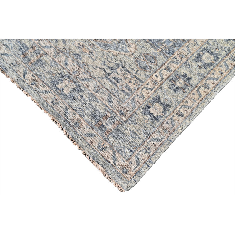 Handmade Wool Area Rug, Rectangle 5' x 8'