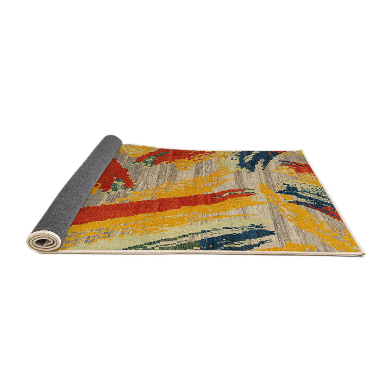 Monyetta Abstract Indoor Rug, Round 7'