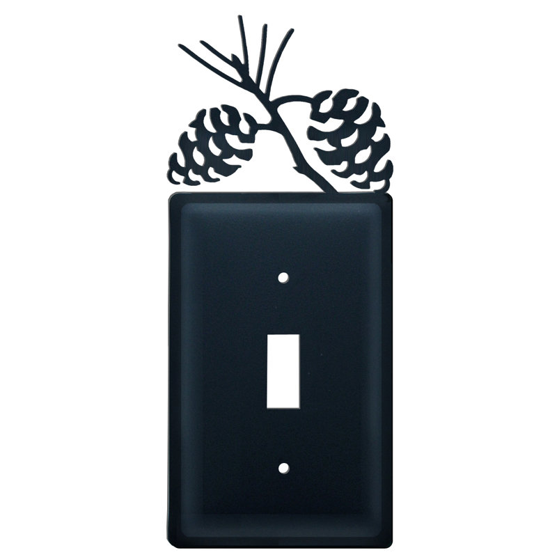 Pinecone 1-Gang Toggle Light Switch Wall Plate