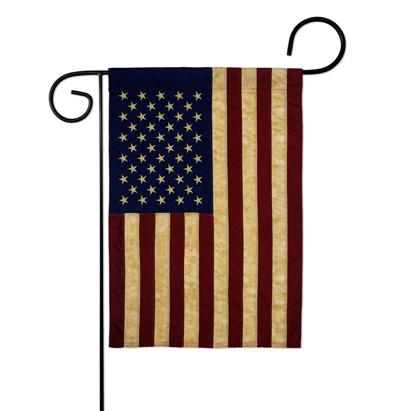 Ensemble de 2 drapeaux en polyester vertical décoratif à motif 2 pièces texas americana statements, H 40 po x l 28 po
