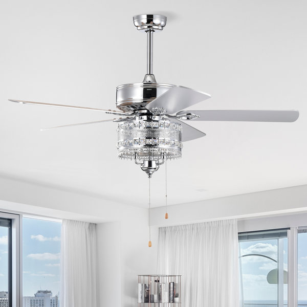 House of Hampton® Keio 52'' Ceiling Fan with Light Kit | Wayfair