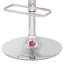 Tabouret de bar réglable rouge et confortable - pivotant à 360 ° pour différentes utilisations