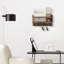 Wall Mount Storage Shelf, Wooden Wall Key Organizer with 5 Key Hooks Brown for Entryway
