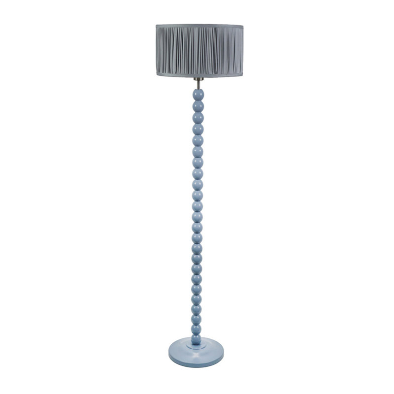 Grenada 145cm Traditional Floor Lamp, Blue, No, Grey