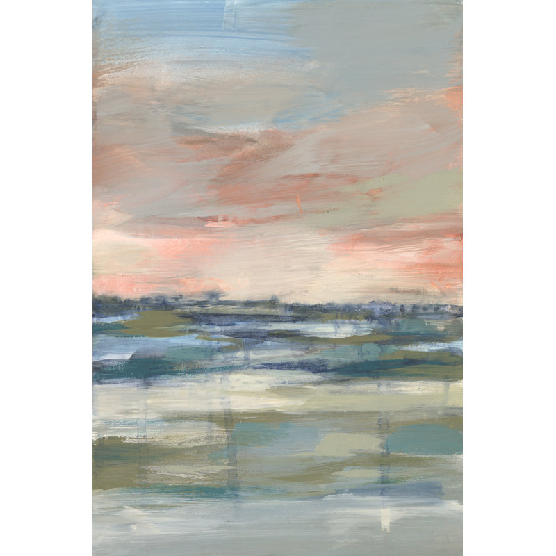 «Vast Marsh II» par Jennifer Goldberger, reproduction sur toile tendue, H 48 po x l 32 po