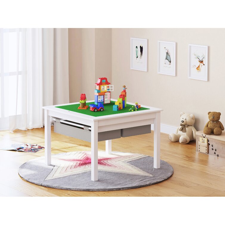 Kids Activity Table With Storage, Building Bricks Table, Playroom, Kids  Table, Train Table, Kids Desk 