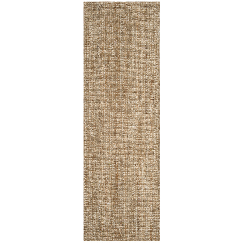 Alda Handmade Handwoven Jute/Sisal Natural/Ivory Rug, Runner 2' x 8'