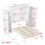 Grand lit escamotable avec deux garde-robe et une tablette de rangement, cadre de lit plateforme pliable multifonctionnel