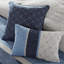 Literie pour grand lit bleu marine 7 pièces
