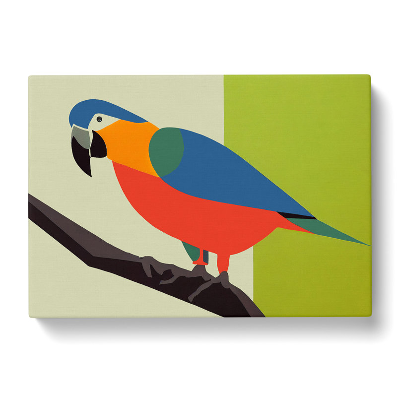 Parrot Abstract Vol.5 - Wrapped Canvas, 40cm H x 60cm W x 3cm D