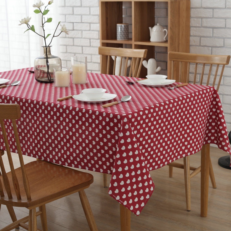 Croxton Love Tablecloth, Red