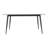 62.99" Modern Artificial Stone White Pandora Straight Edge Black Metal Leg Dining Table-Can Accommodate 6 People(Dining Table Only)-1846199837-1846199833
