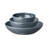 Dark Grey Speckle 12 pc Bowl Set