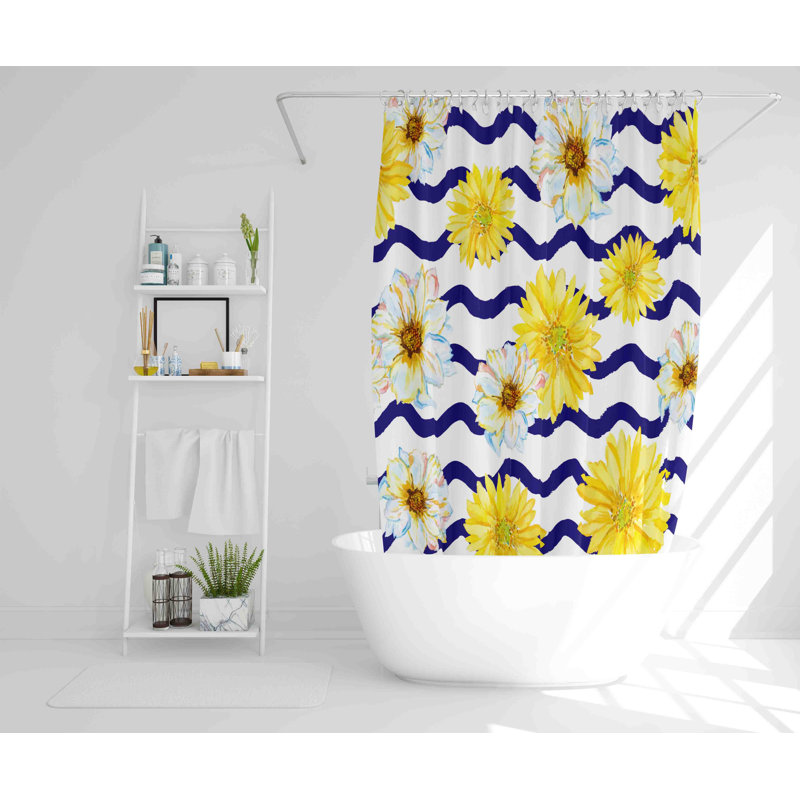 Emsworth Polyester Shower Curtain, 168cm H x 168cm W
