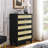 Baudilio Dresser with 5 Drawers And Metal Handles-401548256