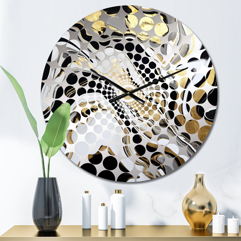 Bregmen - Horloge murale peinture abstraite, Petit