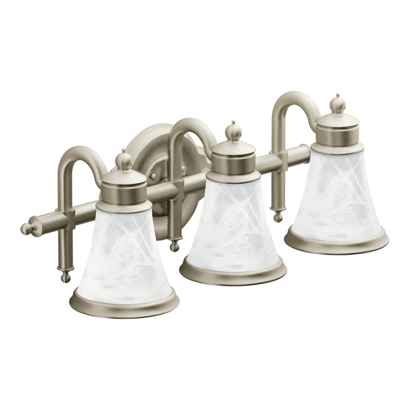Waterhill 3-Light Vanity Light, Brushed Nickel