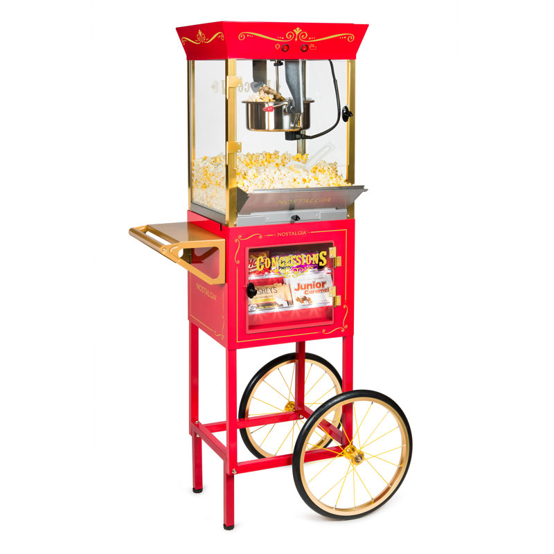 Nostalgie 2,5 oz Machine à maïs soufflé avec chariot