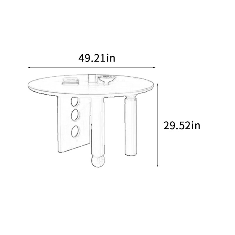 Janar, 29.52"H x 49.21"L x 49.21"W