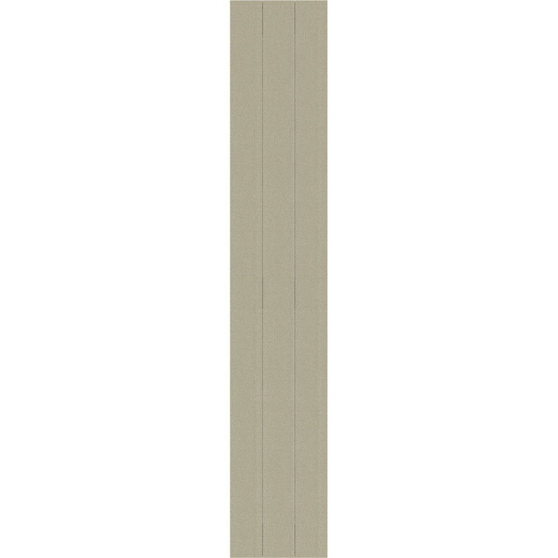 White Faux Wood Rustic Board-n-Batten Shutters, 79" x 16.5"