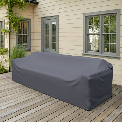 Housse pour canapé de patio rectangulaire en aluminium de 98,5 po de large Iffie