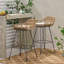 Tabouret de bar 2 pièces